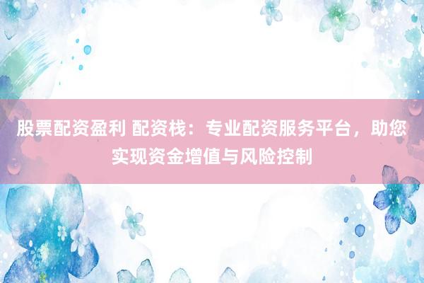股票配资盈利 配资栈：专业配资服务平台，助您实现资金增值与风险控制